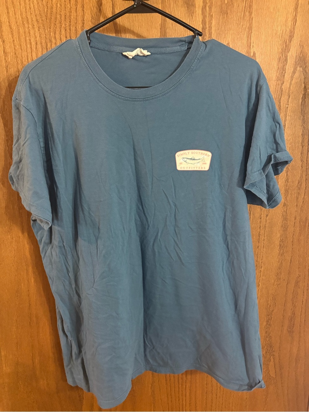 Simply Southern Men's Slate Blue Short-Sleeve Graphic Tee